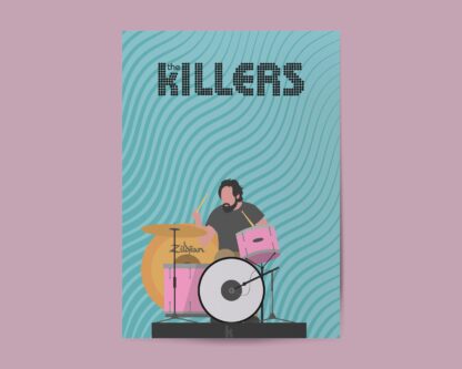 Digital The Killers Band Poster - Ronnie Vannucci Jr. (Drummer)