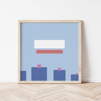 Hot Fuss - The Killers Inspired Square Minimalist Album Print