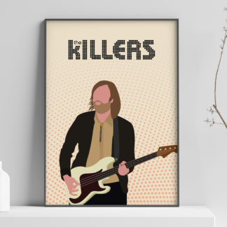 The Killers Band Poster - Mark Stoermer Bass Player
