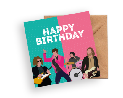 The Killers Full Band Happy Birthday Card