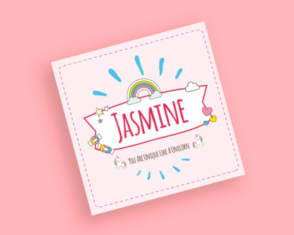 Personalised Unicorn Birthday Card