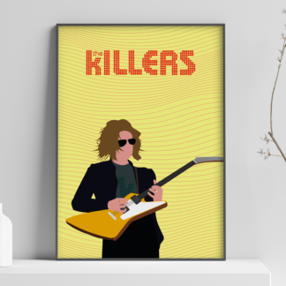 The Killers Band Poster - Dave Keuning On The Guitar Everybody!