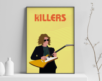 The Killers Band Poster - Dave Keuning On The Guitar Everybody!