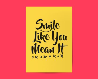 The Killers - "Smile Like You Mean It" Lyric Art Poster Print - Image 2