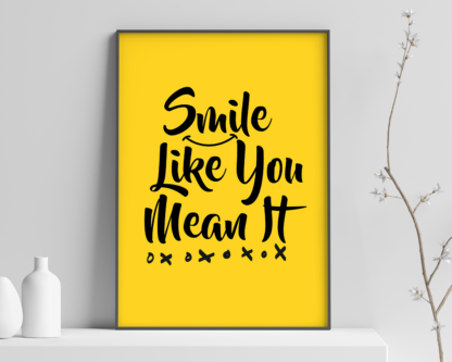 The Killers - "Smile Like You Mean It" Lyric Art Poster Print