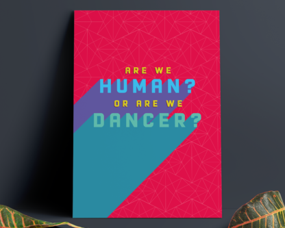 The Killers Human Lyric Art Print