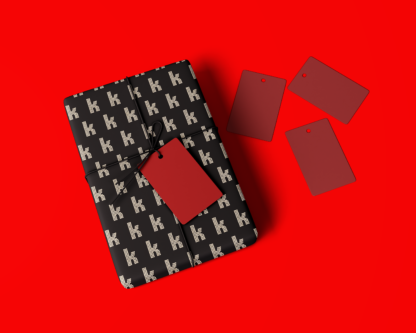The Killers Luxury Black K Logo Gift Wrapping Paper - Image 3