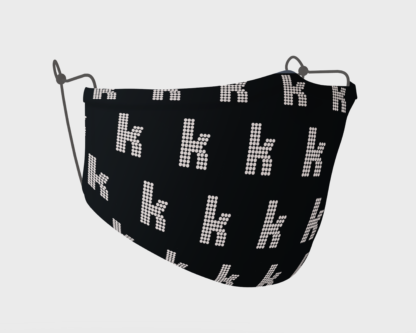 The Killers K Logo Black Reusable Premium Triple-Layer Face Mask - Image 4