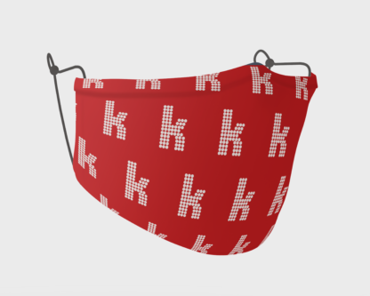 The Killers K Logo Red Reusable Premium Triple-Layer Face Mask - Image 3