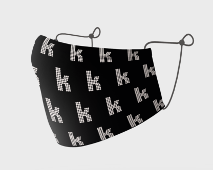 The Killers K Logo Black Reusable Premium Triple-Layer Face Mask - Image 3