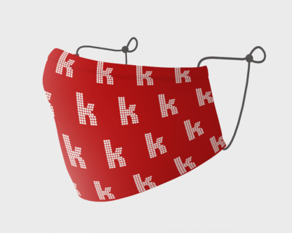 The Killers K Logo Red Reusable Premium Triple-Layer Face Mask - Image 2