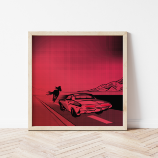 The Killers Battle Born Inspired Halftone Art Print