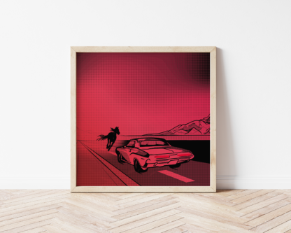 The Killers Battle Born Inspired Halftone Art Print