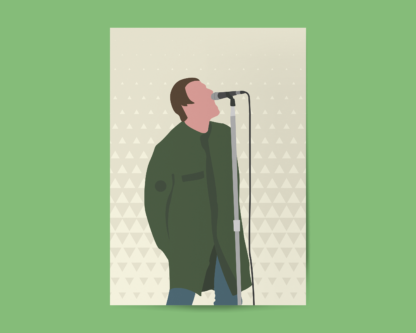 Liam Gallagher from Oasis Minimalist Illustration Poster Print - Image 3