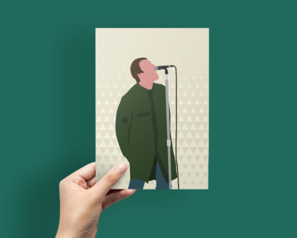 Liam Gallagher from Oasis Minimalist Illustration Poster Print - Image 4