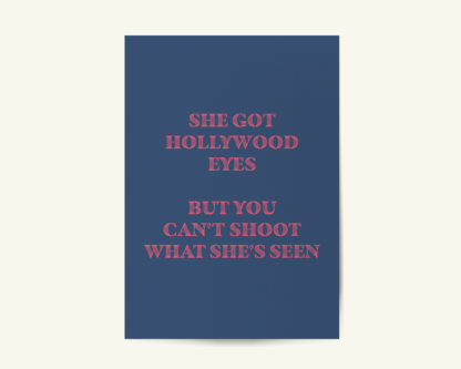 Caution - The Killers Inspired Imploding The Mirage Song Lyric Print