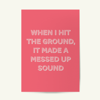 My Own Soul's Warning - The Killers Inspired Imploding The Mirage Song Lyric Print