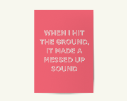 My Own Soul's Warning - The Killers Inspired Imploding The Mirage Song Lyric Print