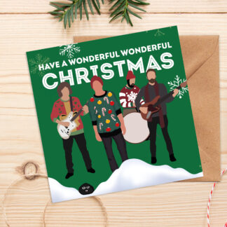 Wonderful Wonderful Christmas Green - The Killers Christmas Card
