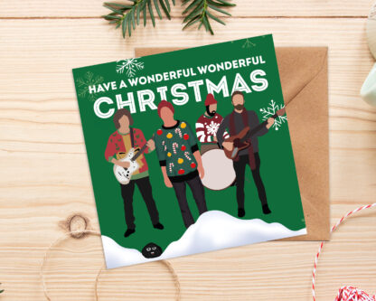 Wonderful Wonderful Christmas Green - The Killers Christmas Card