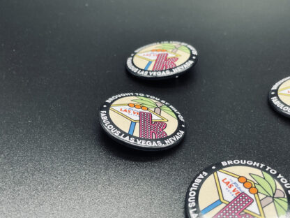 The Killers - Brought To You By Way Of Fabulous Las Vegas Nevada - Button Pin Badge - Image 2