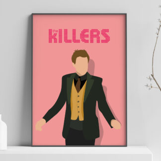 The Killers Band Poster - Brandon Flowers in Mr Brightside