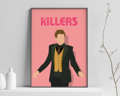 The Killers Band Poster - Brandon Flowers in Mr Brightside