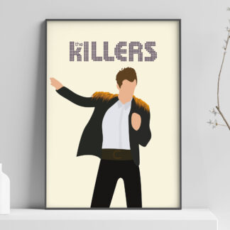 The Killers Band Poster - Brandon Flowers in Human