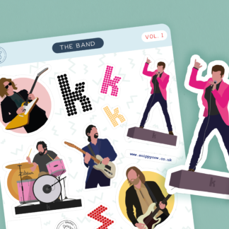 The Killers - Volume 1 - The Band - Sticker Sheet