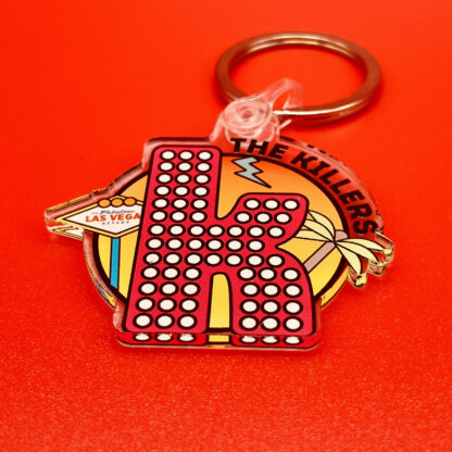 LIMITED EDITION: Vegas Sunset 50mm Acrylic Keyring - Inspired By The Killers - Image 3
