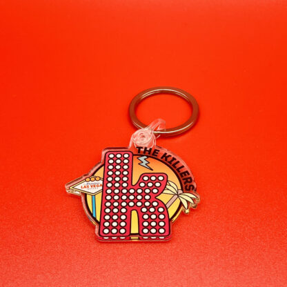 LIMITED EDITION: Vegas Sunset 50mm Acrylic Keyring - Inspired By The Killers - Image 4