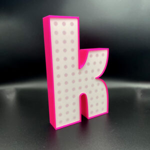 Hot Pink K Desk LED Light - Inspired by The Killers