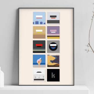(2021) The Killers Minimalist Album Art Poster Print - Featuring Pressure Machine