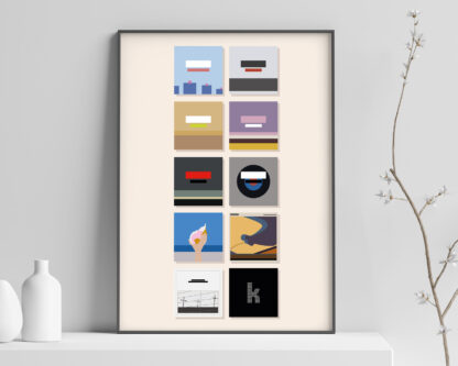 (2021) The Killers Minimalist Album Art Poster Print - Featuring Pressure Machine
