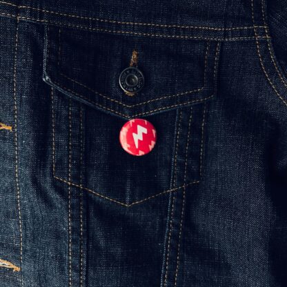 Bolt Logo 25mm Button Badge - Inspired by The Killers - Image 3