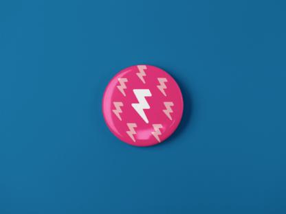 Bolt Logo 25mm Button Badge - Inspired by The Killers - Image 2