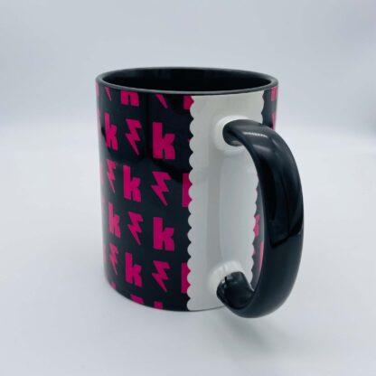 Ks & Bolts 11oz Pink and Black Mug - Inspired By The Killers - Image 3