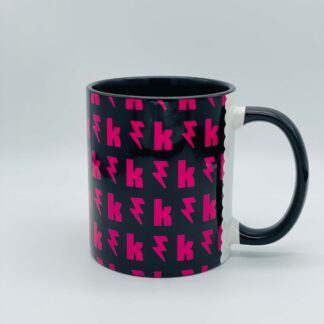 Ks & Bolts 11oz Pink and Black Mug - Inspired By The Killers