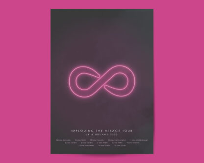 The Killers Imploding The Mirage 2022 Tour Glowing Infinity Poster Print (Unofficial) - Image 8