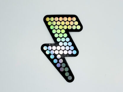 The Killers Lightning Battle Bolt Holographic Vinyl Sticker - Image 4