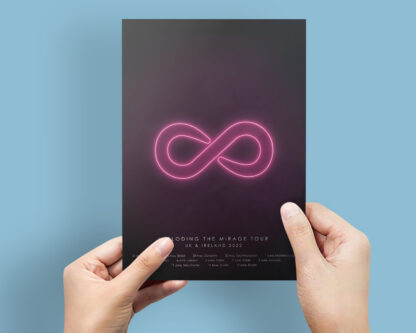 The Killers Imploding The Mirage 2022 Tour Glowing Infinity Poster Print (Unofficial) - Image 7