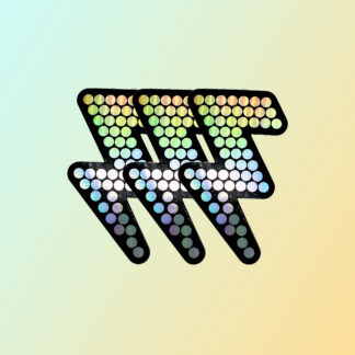 The Killers Lightning Battle Bolt Holographic Vinyl Sticker - 3 Pack