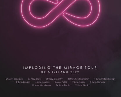 The Killers Imploding The Mirage 2022 Tour Glowing Infinity Poster Print (Unofficial) - Image 2