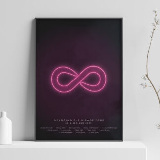 The Killers Imploding The Mirage 2022 Tour Glowing Infinity Poster Print (Unofficial)