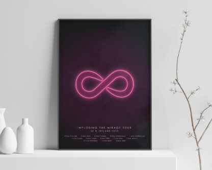 The Killers Imploding The Mirage 2022 Tour Glowing Infinity Poster Print (Unofficial)