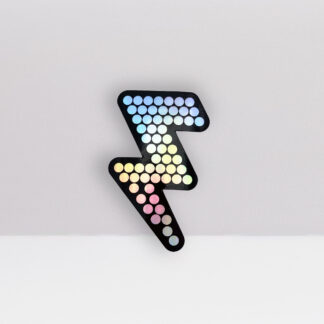 The Killers Lightning Battle Bolt Holographic Vinyl Sticker