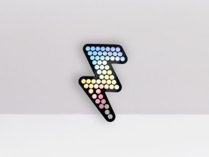 The Killers Lightning Battle Bolt Holographic Vinyl Sticker