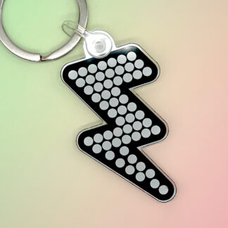 Battle Bolt 50mm Acrylic Keyring – The Killers Inspired Music Merchandise