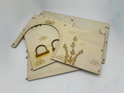 Guinea Pig Wooden Castle House, Wooden Pet Playhouse, Castle Hide, Cavies Shelter, Cavy Castle - Image 6
