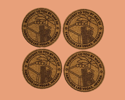 Brought To You By Fabulous Las Vegas - Cork Coaster Inspired By The Killers (4 Pack)